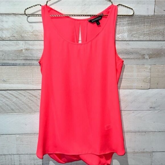Express Open Back Tank Top Hot Pink - Picture 4 of 9